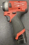 Milwaukee M12 Fuel 1/4" Stubby Impact Wrench 2552-20 W/ Battery (PD5036612) Used. Price: $149.99.