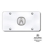 Au-tomotive Gold Acura Chrome Logo On License Plate No Fill New. Price: $39.95.