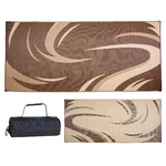 Reversible 8X18 Rv Patio Mat - Stylish Brown/tan Graphic Design For Camping New. Price: $87.44.