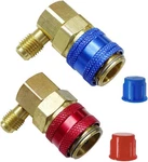 Ac R134A Quick Coupler Adapter, 90 Degree Angle High Low Connector Red/blue New. Price: $15.92.
