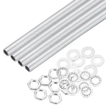 Meccanixity 28PCS Lamp Pipe Kit With Nuts Washers 12.2"X1/8IP, Silver New. Price: $14.99.
