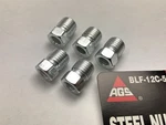(5) Ags BLF-12C Brake Line Steel Tube Nut, 3/16" (3/8"-24 Inverted) New. Price: $8.99.