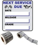 Oil Change Stickers, 300 Pcs 2 X Inches Clear Window New. Price: $17.99.