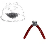 Hog Pliers Set STRAIGHT300 Pcs Galvanized Rings Professional Upholstery New. Price: $24.33.