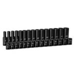 Capri Tools 3/8 In. Drive Shallow/deep Impact Socket Set, 12-POINT, Metric, 30PC New. Price: $119.99.