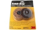 3M Scotch-brite Roloc Gasket Removal Discs Coarse 6 Pack 3" Diameter Model 07711 New. Price: $9.50.