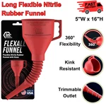 Flexall Funnel Long Flexible Nitrile Rubber W/ Hose Oil Change Automotive New. Price: $41.32.