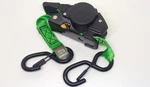 Rhino TD-RSRE1X10-GREEN- Retractable Ratchet Straps 1" Inch 10' Open. Price: $24.50.