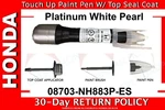 Genuine Oem Honda Touch Up Paint Pen Platinum White Pearl (08703-NH883P-ES) New. Price: $16.50.