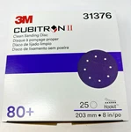 New 3M Cubitron Ii 737U 8" Sanding Abrasive Discs, 80+ Grit, 25 31376. Price: $99.99.