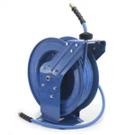 Blubird Rubber Air Hose Reel Dual Arm Assembly 3/8" X 50' New. Price: $264.05.