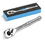 Shall 1/4-INCH Drive Ratchet, 90-TOOTH Quick-release Wrench, 1/4" New. Price: $24.76.
