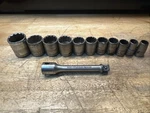 Vintage Plumb Plvmb Plomb 12 Pt 1/2 Drive Sockets Usa 11 Pcs Set Plus Extension Used. Price: $74.99.