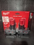 Milwaukee M12 Redlithium XC4.0 12V 4.0AH Li-ion Battery 2-PACK 48-11-2442 New. Price: $90.00.