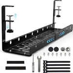 Adjustable Under Desk Cable Management Tray Power Strip Wire Organizer No Drill New. Price: $22.07.