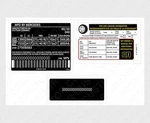 Sticker Label Custom! Duplicate! Quality For Mercedes Tire Loading Number New. Price: $129.00.