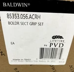 Baldwin 85353056ACRH Boulder Sectional Entry Right Handed Handle Set,satin Nicke New. Price: $195.99.