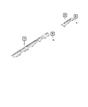 Genuine Mopar Wiring Trough Right 68527550AA New. Price: $13.34.