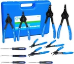 Heavy Duty Snap Ring Pliers Set, 8PCS Convertible Internal External Blue New. Price: $95.99.