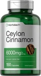Ceylon Cinnamon Capsules 6000MG 150 Count Non-gmo, Gluten Free By Horbaach New. Price: $25.19.