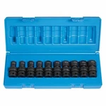 Grey Pneumatic 1610UM 3/8" Drive 12 Pt Shallow Metric Swivel Impact Socket Set New. Price: $150.12.