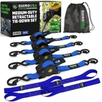 Rhino Usa Retractable Ratchet Straps 2-PACK, Inch X 10 Feet, Blue New. Price: $51.71.