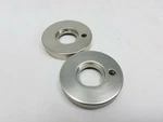 (2-PACK) Baldwin 5139056 Satin Nickel Estate Rosettes For Privacy Functions Open. Price: $31.46.