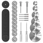 44PCS Cutting Wheel Set Compatible With Plastic For Rotary Tool, Hss Sliver New. Price: $19.99.