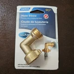 Camco 90-DEGREE Hose Elbow Rv Water Etc. Solid Brass (22505) New. Price: $6.60.