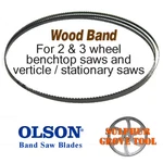 80"OLSON Wood Band Saw Blade 3/8" .020" 4 Hook WB58280DB Made In Usa New. Price: $16.13.