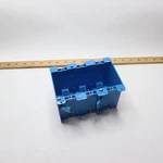 Carlon Gang Switch/outlet Box Blue B355R - Missing 1 Screw/flapper New. Price: $7.80.