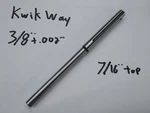 Kwik Way 3/8" +.002" Valve Seat Grinder Grinding Pilot .437" Top Used. Price: $45.99.