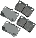 Akebono Proact Ultra Premium Rear Ceramic Disc Brake Pad Kit ACT1113 New. Price: $71.00.
