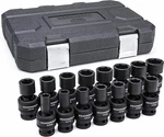 Gearwrench 84939N - 1/2" 6 Point Metric Universal Impact Socket Set 15 Piece New. Price: $86.68.