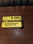 Square B200 Bolt Conduit Hub Aluminum New. Price: $26.99.