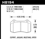 Hawk Performance HB194F 570 Hps Disc Brake Pad New. Price: $128.41.
