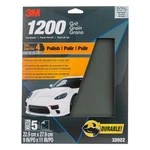 3M Wetordry Sandpaper, 32022, 1200 Grit, 9 X 11 In, 5 Sheets Pack New. Price: $8.39.