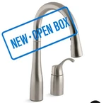 Kohler Simplice 647VS Pull-down Kitchen Faucet 3-FUNCTION 9" Reach 24" Pull-out Open. Price: $403.57.