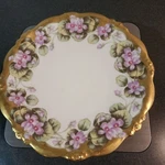 Antique Fiebiger Elite France Violet Floral Gold Rim Plate 8.5 Used. Price: $24.99.