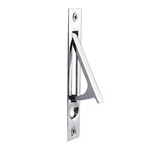 Emtek 2221-US26 4"H Solid Brass Edge Pull For Sliding Doors, Polished Chrome New. Price: $12.99.