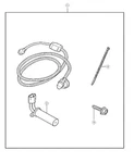 Genuine Mopar Engine Block Heater Cord 68070033AA New. Price: $92.34.