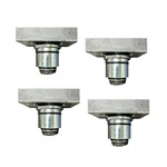 Atlas Equipment Set Of 4 Slotted Rubber Adjustable Adapters, 2" Peg Size Attd-a New. Price: $264.99.