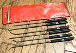 Mac Tools 9.5 Long Xl Mini Pick Hook Awl Set Black Soft Grip Lot Usa Case Used. Price: $48.00.