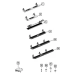 Mopar 68508764AA Side Step Applique New. Price: $120.44.