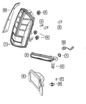 Genuine Mopar Bolt And Retainer 6508599AA New. Price: $5.21.