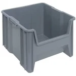 Quantum Storage Systems QGH800GY Bin, Polyethylene, Gray, 12 1/2 H, New. Price: $25.55.