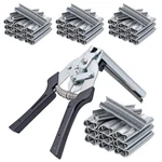 Minyulua Type Hog Nail Ring Pliers Kit With 2400PCS Clips, Black,silver New. Price: $26.13.