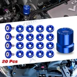 Blue Washer Bolt Engine Bay Dress Up Kit W/solenoid Value Cap For Accord Civic New. Price: $21.09.