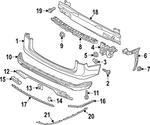 Genuine Volkswagen Diffuser Tips 3CN-807-834-B-2ZZ New. Price: $340.56.