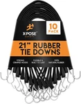 Rubber Bungee Cords With Hooks 10 Pack 21 Inch (32 Max Stretch) Heavy-duty Blac New. Price: $44.78.